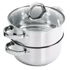 Oster Hali 3 Qt. Stainless Steel Stovetop Steamers With Glass Lid