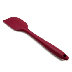 Ovente Premium Silicone BPA-Free, Spatula With Stainless Steel Core 500F Heat-Resistant, Non-Stick, Dishwasher Safe, Red