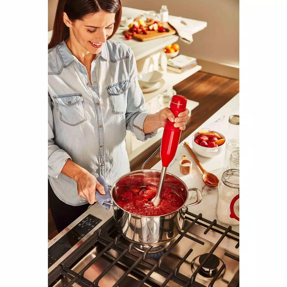 KitchenAid 100-Year Limited Edition Queen Of Hearts 2-Speed Passion Red Immersion Blender - Image 3