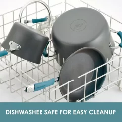 Rachael Ray Cucina Hard-Anodized Stir-Fry Pan With Lid