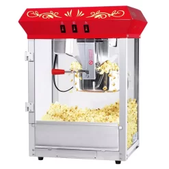 Great Northern Foundation 8 Oz. Red Countertop Popcorn Machine