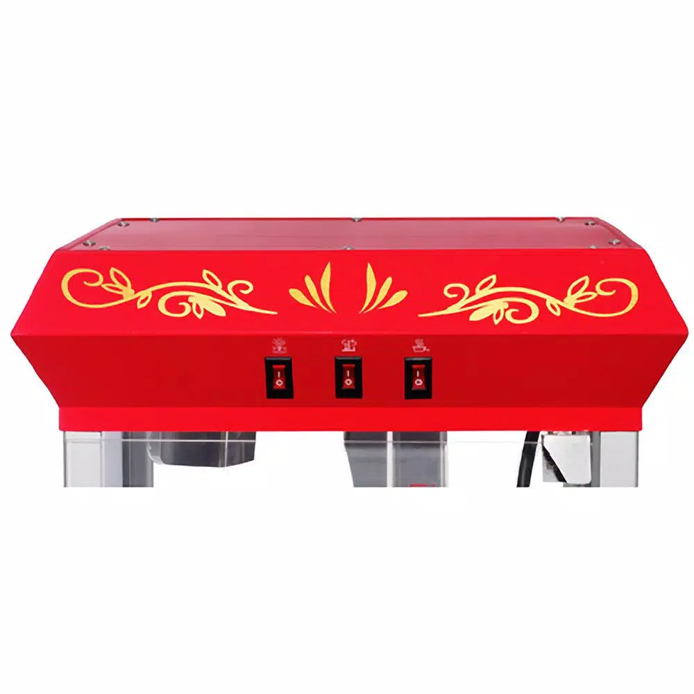 Great Northern Foundation 8 Oz. Red Countertop Popcorn Machine - Image 2
