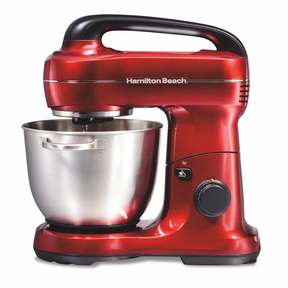 Hamilton Beach 4 Qt. 7-Speed Red Stand Mixer With Tilt Head - Image 3