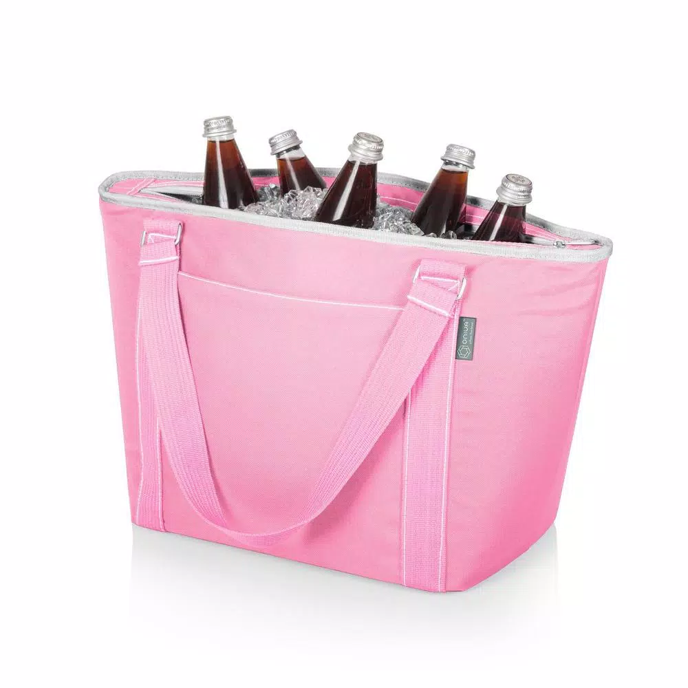 Picnic Time Topanga 9 Qt. Pink Tote Cooler - Image 2