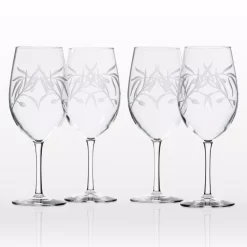 Rolf Glass Olive Branch 18 Oz. Clear All Purpose Wine Glass (Set Of 4)