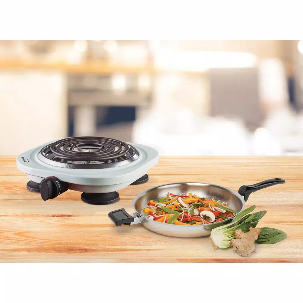 Brentwood Appliances Single Burner 6.5 In. White Electric Burner - Image 5