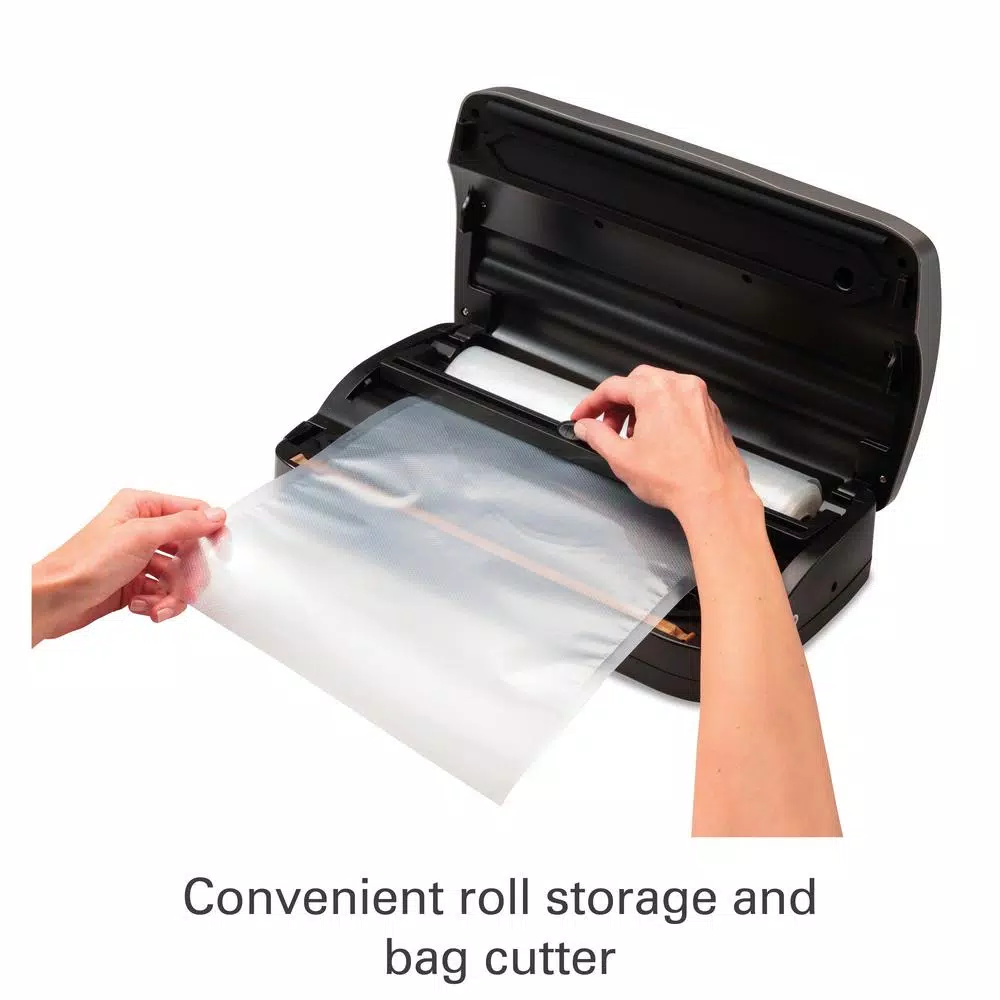 Hamilton Beach Nutrifresh Silver Food Vacuum Sealer With Roll Storage And Bag Cutter - Image 2