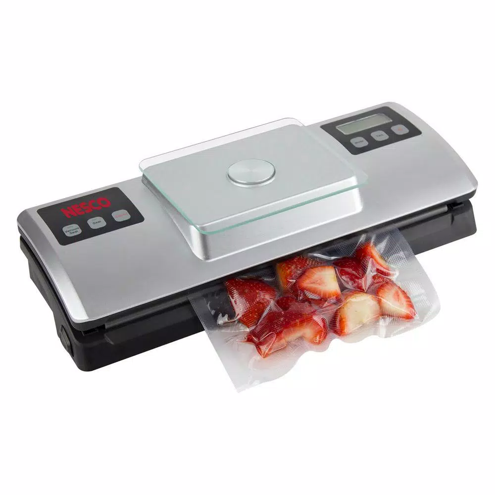 Nesco Silver Food Vacuum Sealer With Bag Cutter - Image 4