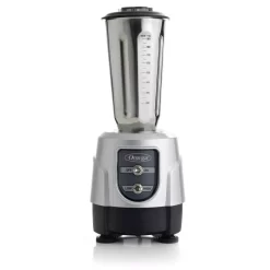 Omega 1 HP 32 Oz. 2-Speed Silver Blender With Stainless Steel Jar