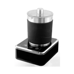 Ovente 7 Oz. Stainless Steel Silver Coffee And Milk Frother With Induction Base