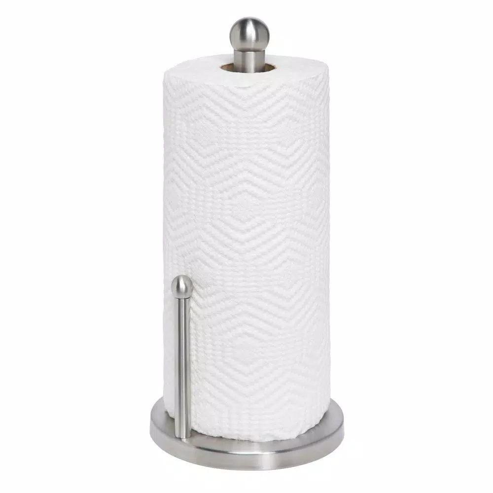 Honey-Can-Do Satin Finish Stainless Steel Paper Towel Holder - Image 3