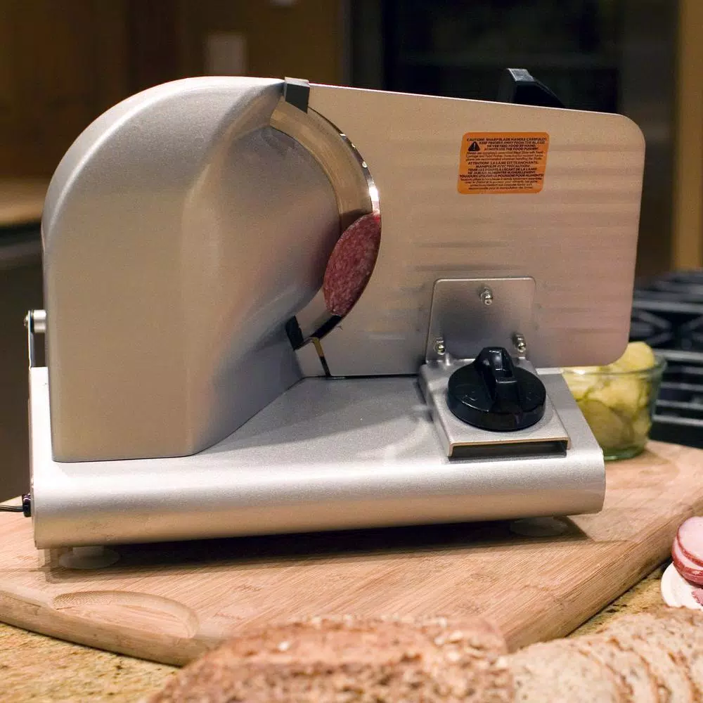 Weston 200 W 7.5 In. Silver Electric Meat Slicer - Image 3