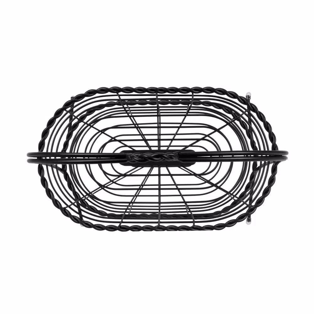 Spectrum Everly Dual Server Baskets, For Fruit, Produce, Bread, K-Cups, Snacks & More, Black - Image 4