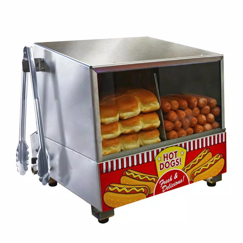 Paragon Classic 8 L Stainless Steel Hot Dog Steamer With Temperature Control