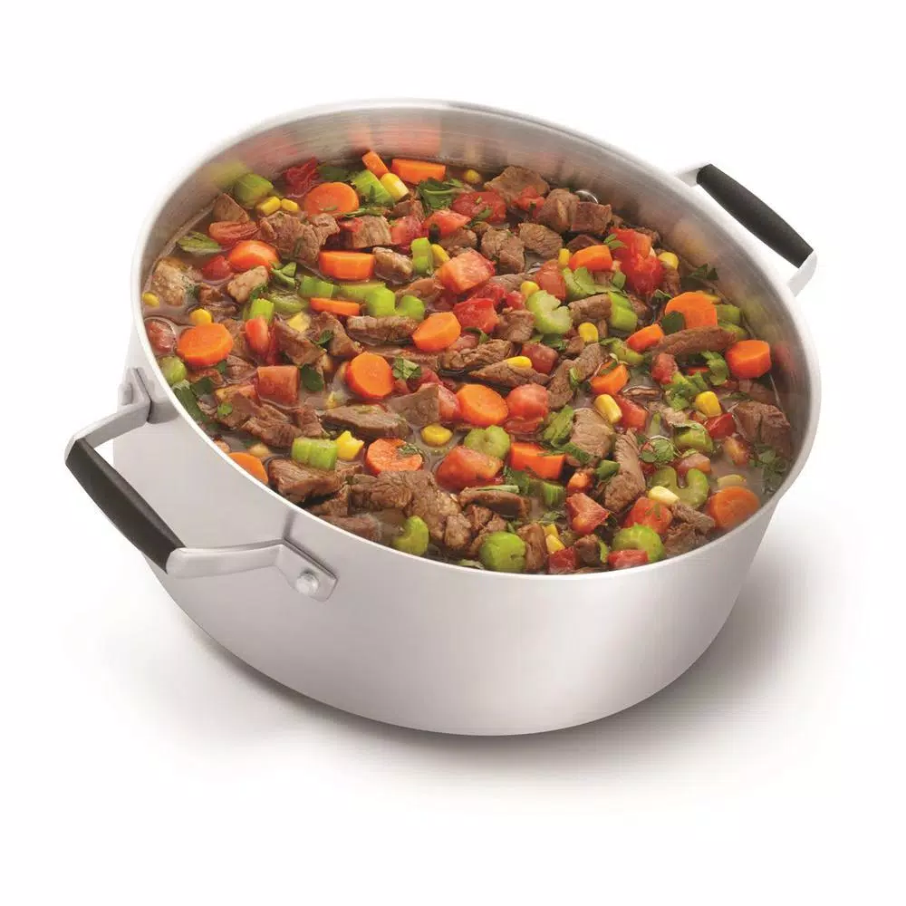 Calphalon Select 5 Qt. Round Stainless Steel Dutch Oven With Glass Lid - Image 3