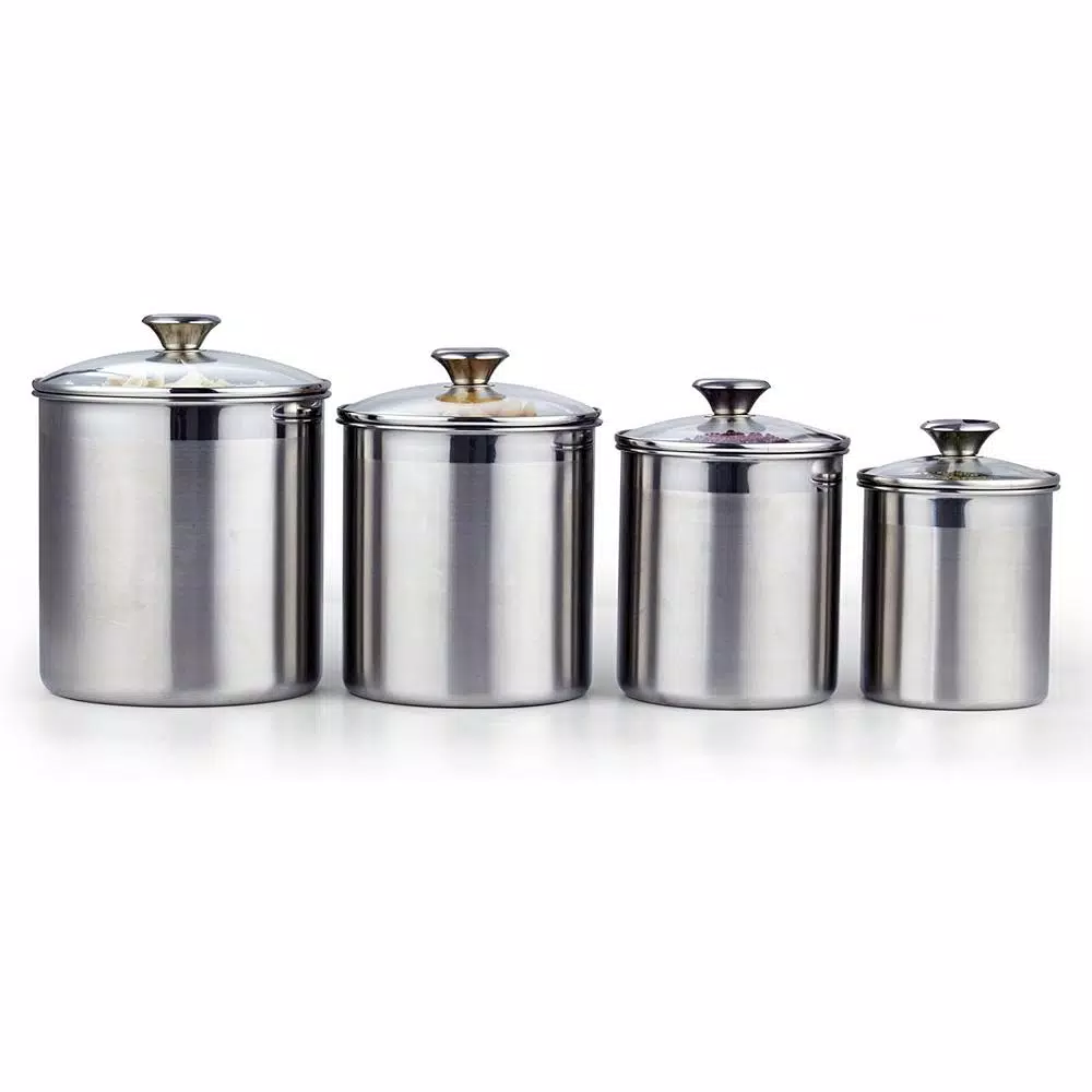 Cooks Standard 02553 4-Piece Stainless Steel Canister Set - Image 3