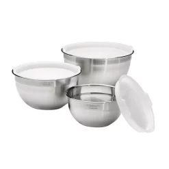 Cuisinart 3-Piece Stainless Steel Mixing Bowl Set With Lids