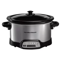 Hamilton Beach 4 Qt. Stainless Steel Slow Cooker With Built In Timer