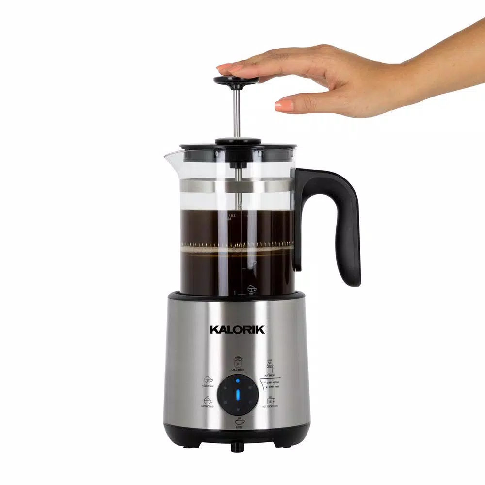 KALORIK Bartista 3-Cup Stainless Steel Electric French Press Coffee Maker - Image 3
