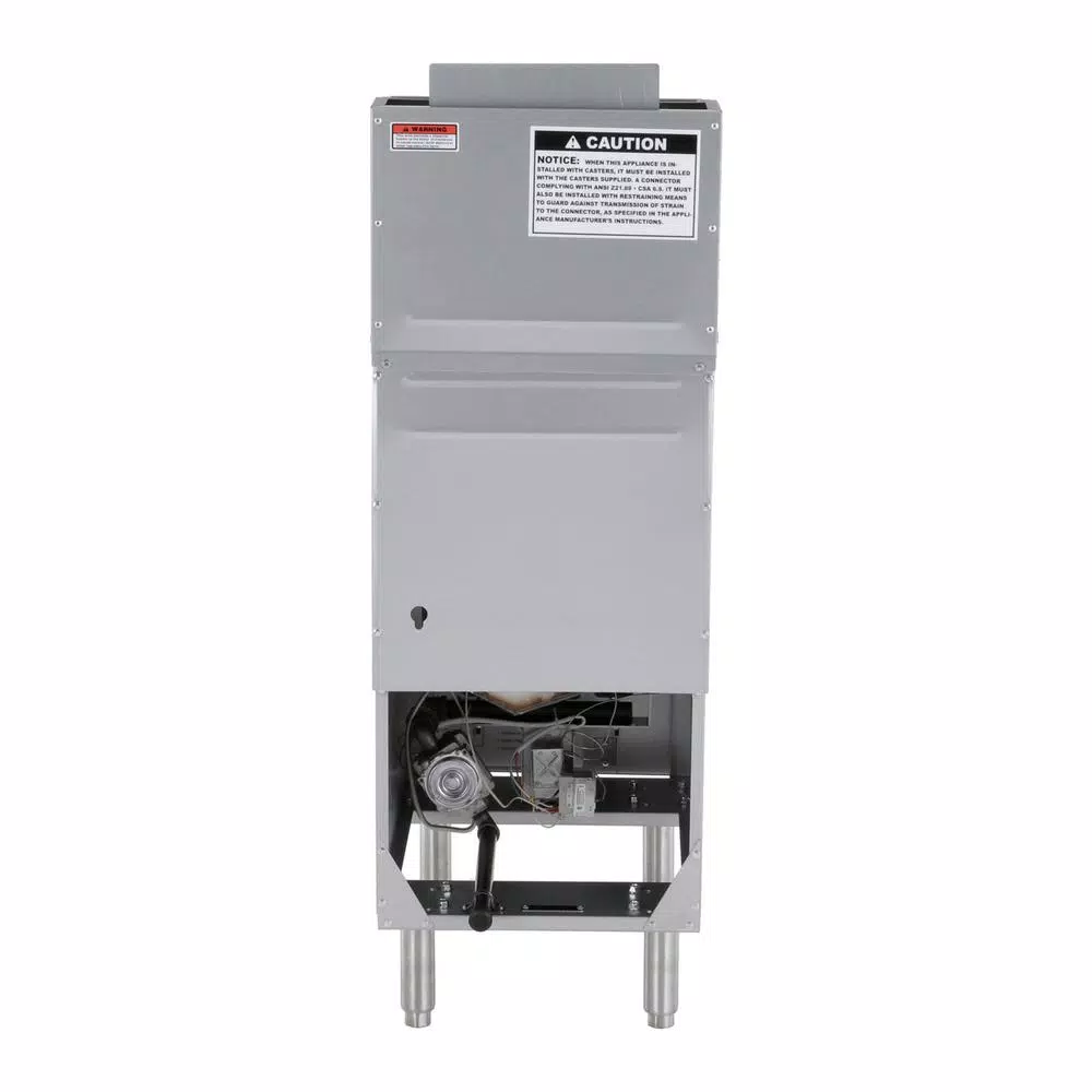 Magic Chef 20.80 Qt. 40 Lbs. Stainless Steel Natural Gas Commercial Fryer - Image 6