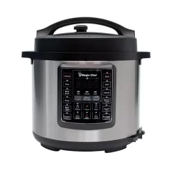 Magic Chef All-In-One 6 Qt. Stainless Steel Electric Multi-Cooker With Recipe Book