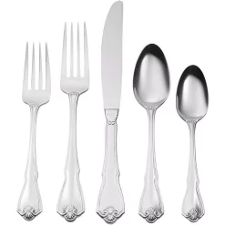 Oneida Pinta 45-Piece Silver 18/0 Stainless Steel Flatware Set (Service For 8)