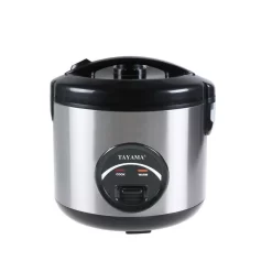 Tayama 10-Cups Stainless Steel Rice Cooker And Food Steamer