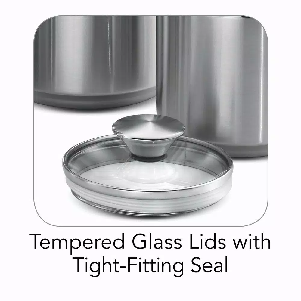 Tramontina Gourmet 4-Piece Stainless Steel Covered Canister Set - Image 2