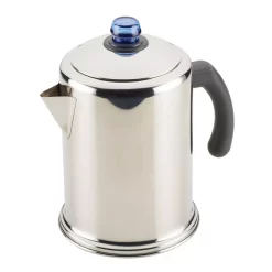 Farberware 12-Cup Classic Stainless Steel With Blue Knob Coffee Percolator