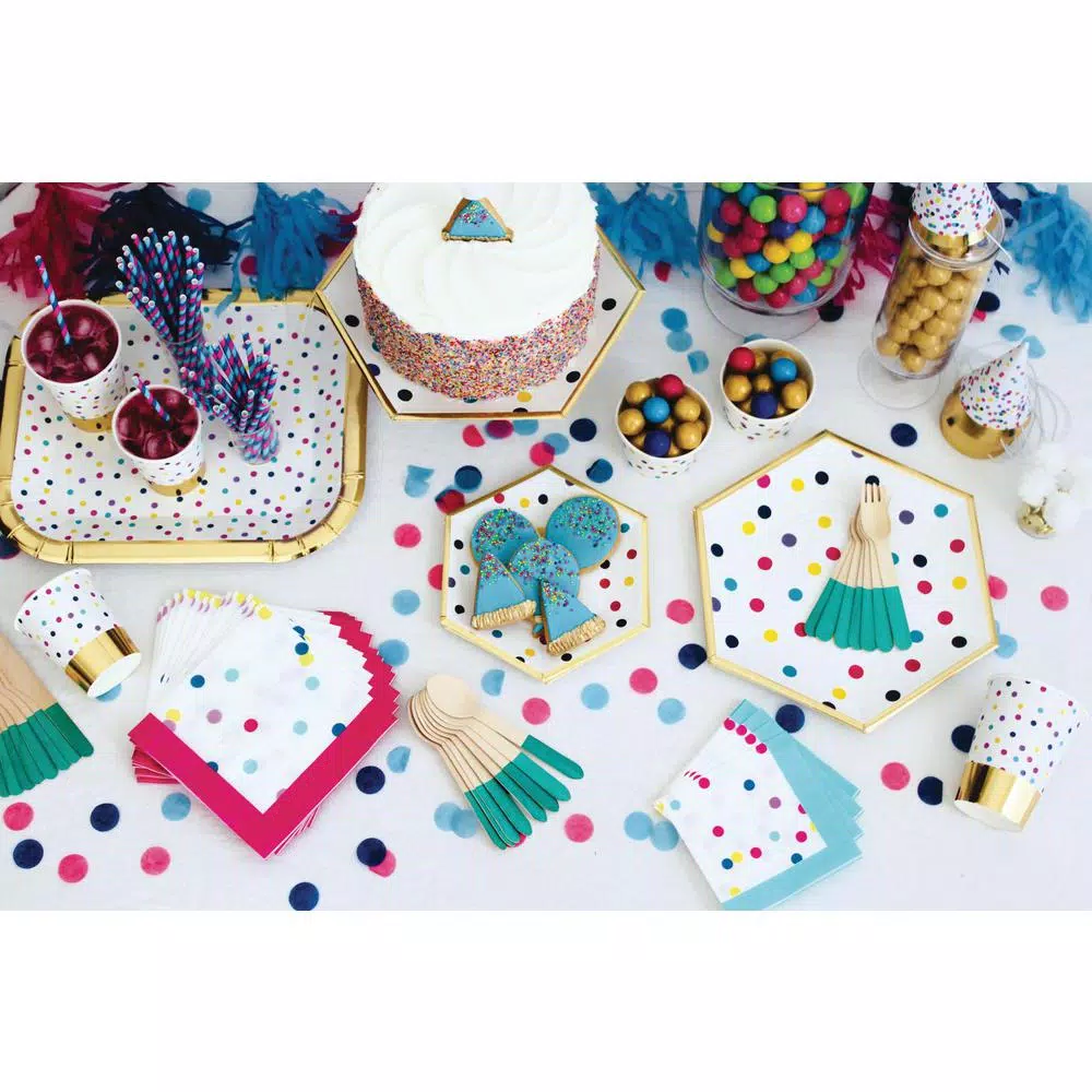 Sugar Plum Party Lunch Napkin Confetti (32-Piece) - Image 3