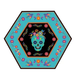 Sugar Plum Party Dinner Plate Day Of Dead (16-Piece)