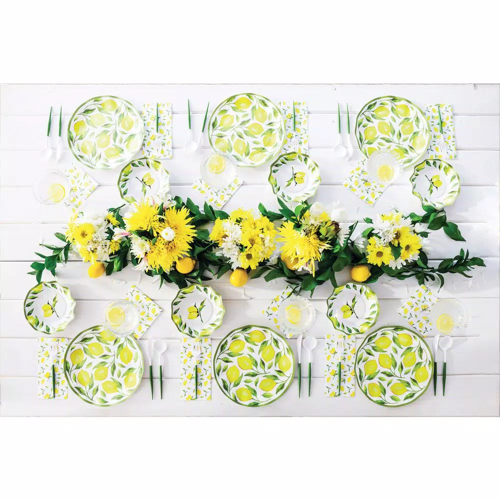 Sugar Plum Party Dessert Plate Lemons (Set Of 16) - Image 3