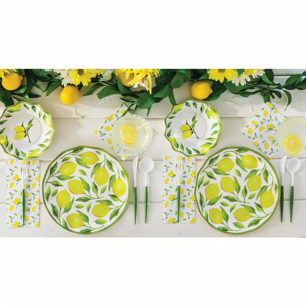 Sugar Plum Party Salad Plate Lemons (16-Piece) - Image 3