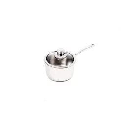 Swiss Diamond Premium Clad 2.1 Qt. Stainless Steel Sauce Pan With Glass Lid
