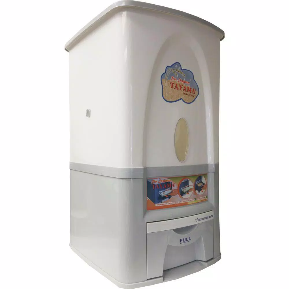 Tayama Rice Dispenser 55 Lbs. Capacity In White - Image 5