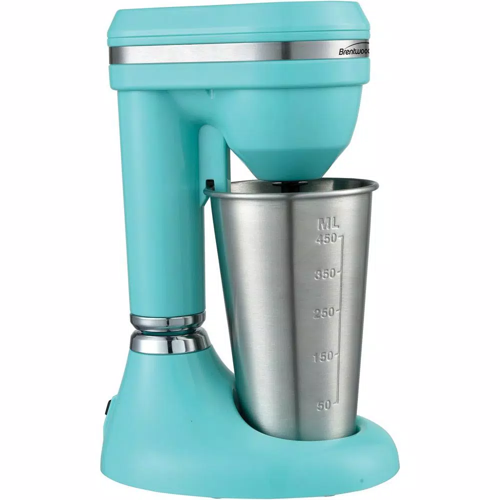 Brentwood Appliances 25 Oz. Single Speed Turquoise Classic Milkshake Maker - Image 5