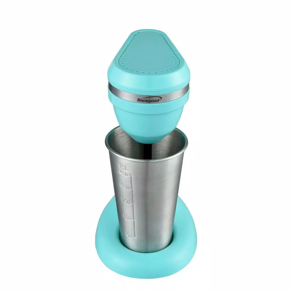 Brentwood Appliances 25 Oz. Single Speed Turquoise Classic Milkshake Maker - Image 6