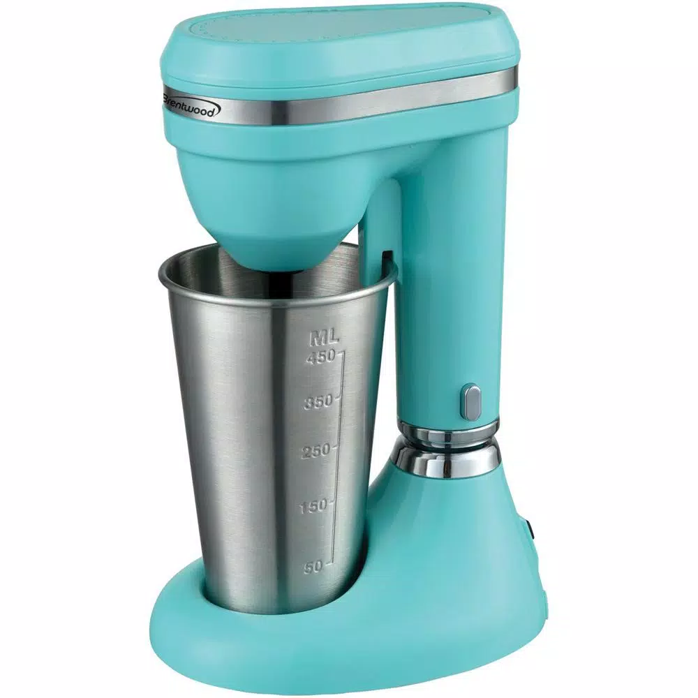 Brentwood Appliances 25 Oz. Single Speed Turquoise Classic Milkshake Maker