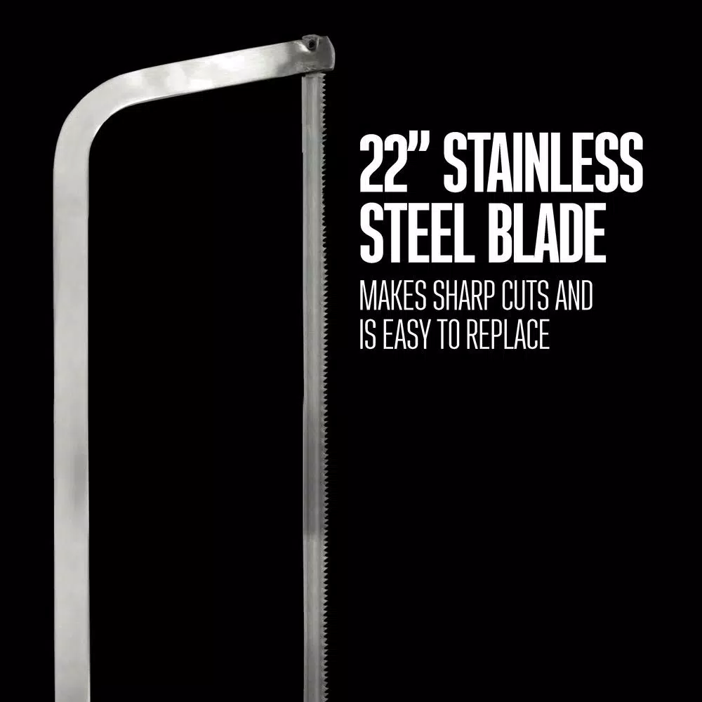 Weston 25 In. Stainless Steel Butcher Meat Saw - Image 6