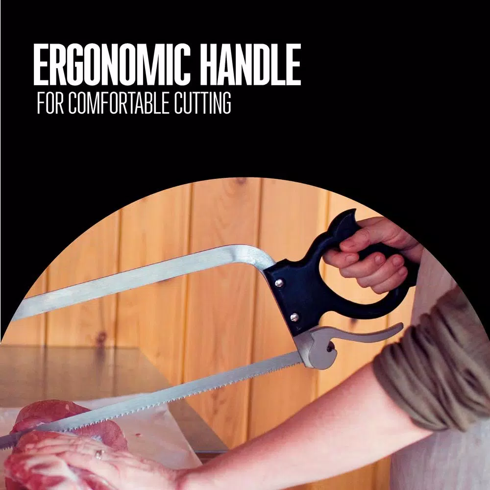 Weston 25 In. Stainless Steel Butcher Meat Saw - Image 8