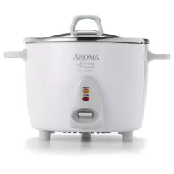 AROMA 14-Cup Rice Cooker In White
