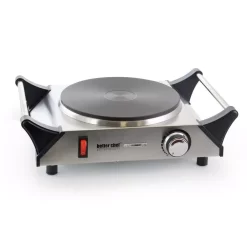 Better Chef Portable Single Burner Stainless Steel 8 In. Solid Element Electric Hot Plate