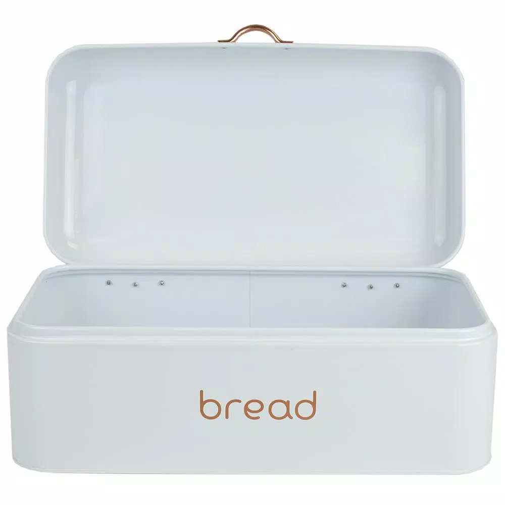 Home Basics White Grove Bread Box - Image 4