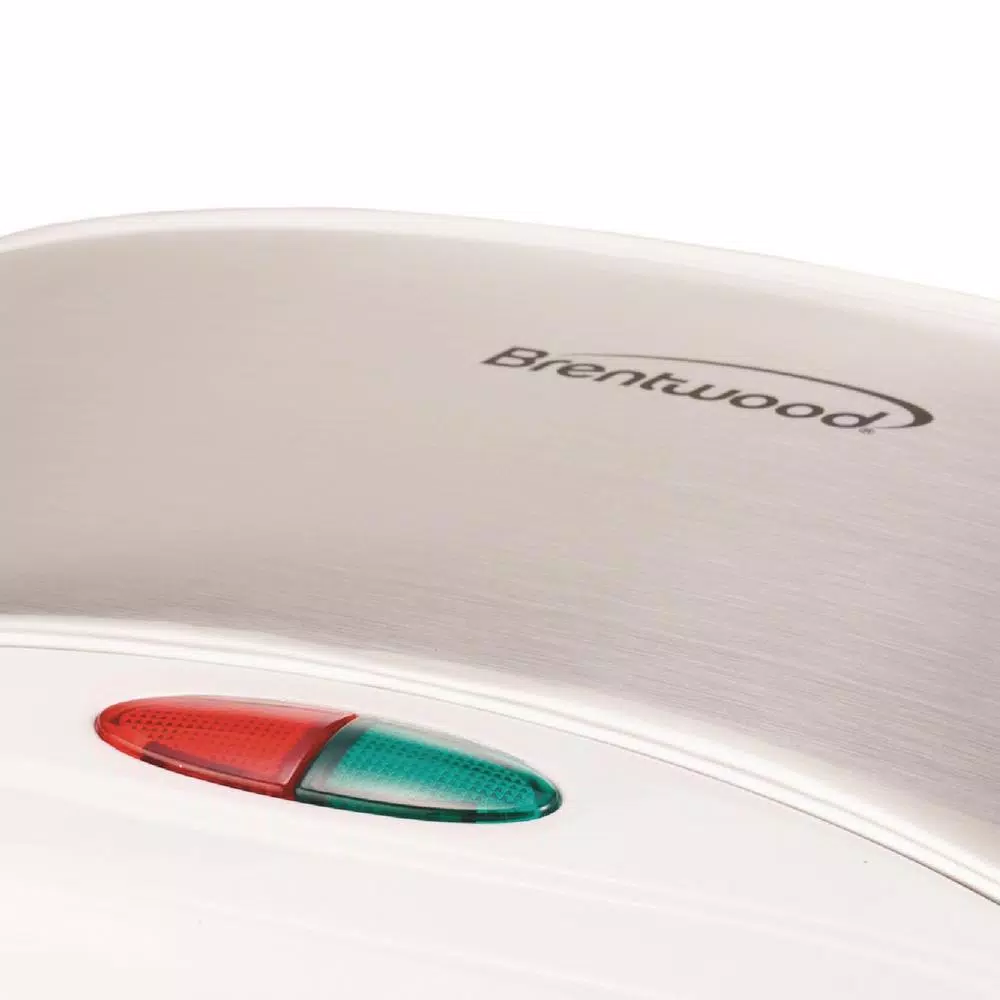 Brentwood Appliances White Nonstick Panini Press And Sandwich Maker - Image 4