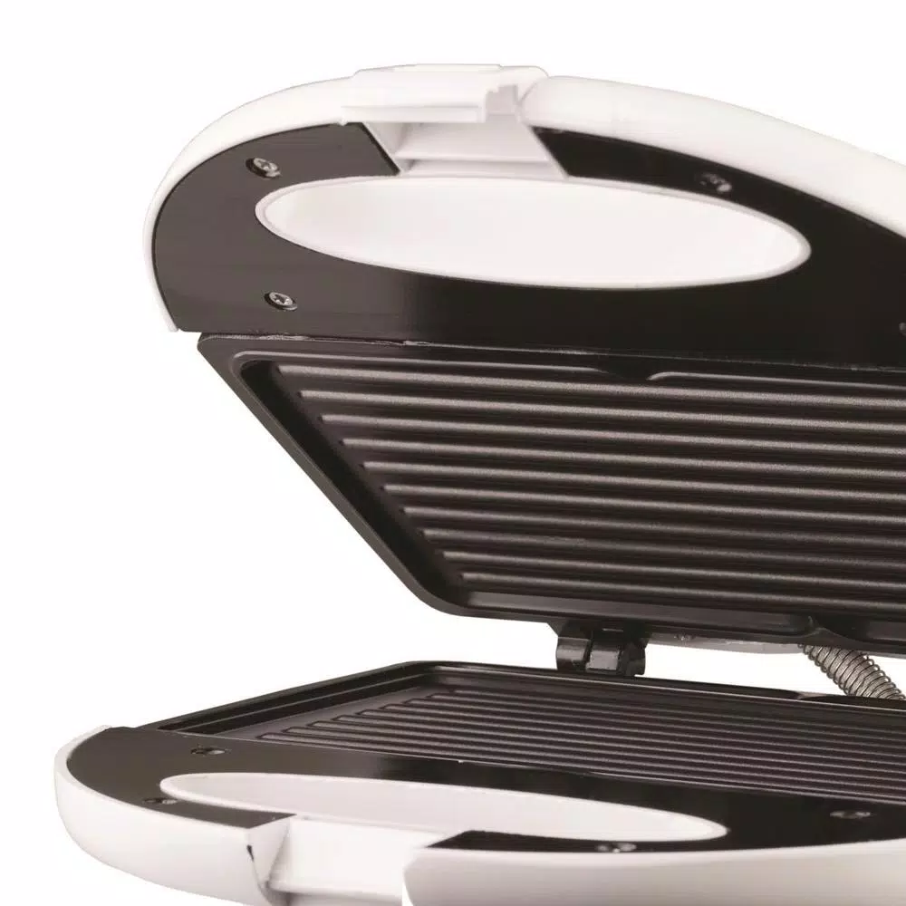 Brentwood Appliances White Nonstick Panini Press And Sandwich Maker - Image 2