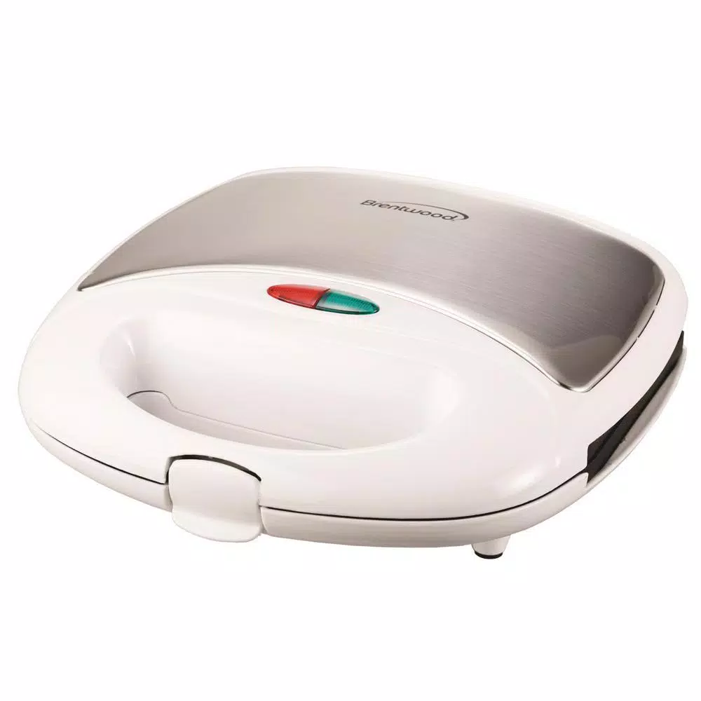 Brentwood Appliances White Nonstick Panini Press And Sandwich Maker - Image 3