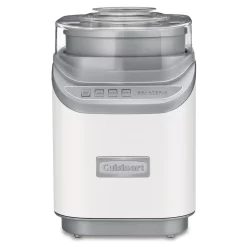 Cuisinart Cool Creations 2 Qt. White Electric Ice Cream Maker With Recipe Booklet