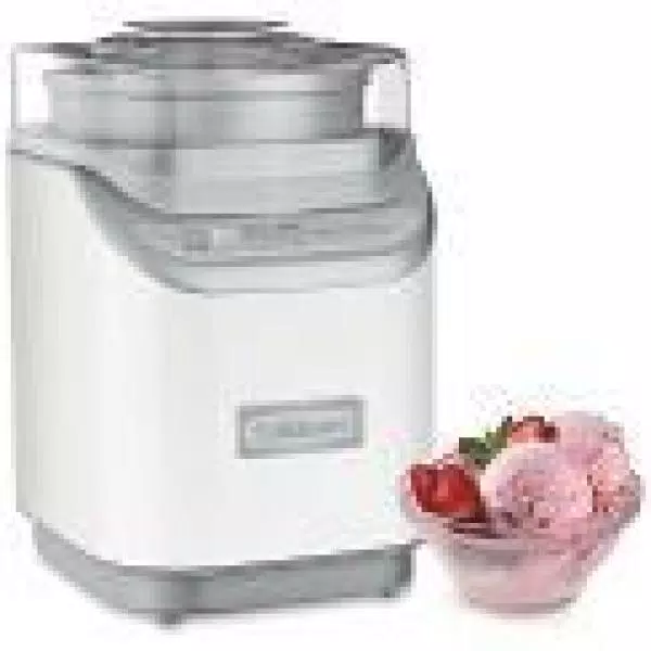 Cuisinart Cool Creations 2 Qt. White Electric Ice Cream Maker With Recipe Booklet - Image 2