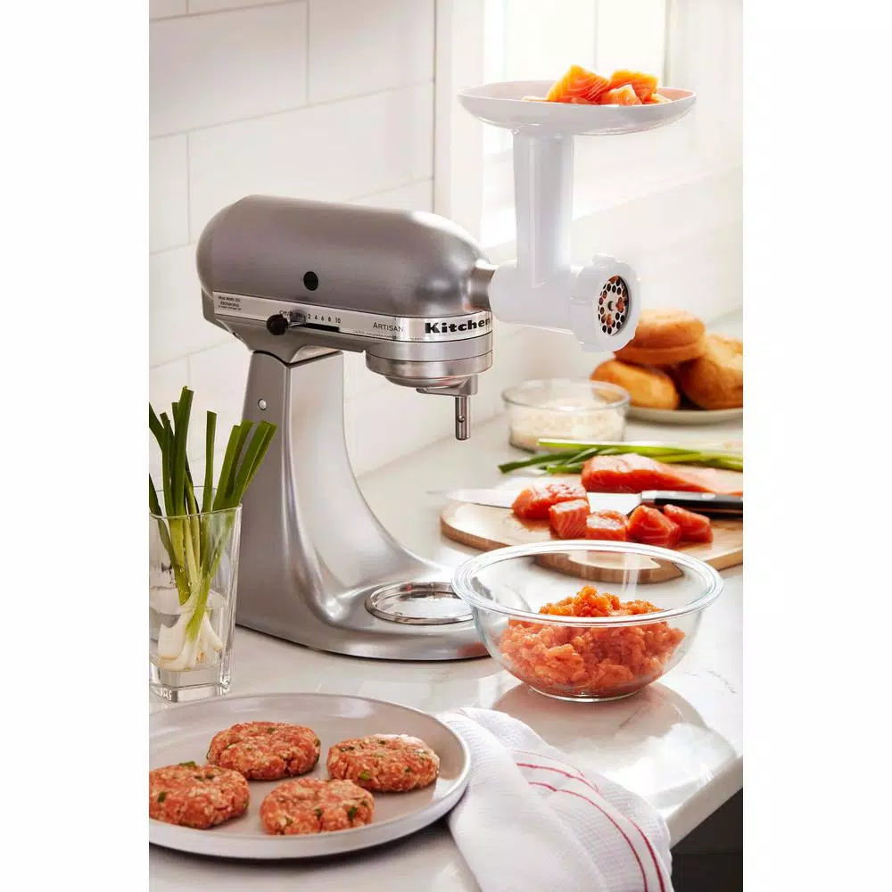 KitchenAid White Food Grinder Stand Mixer Attachment - Image 5