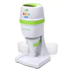 Nostalgia 50 W 8 Oz. White Snow Cone Maker With Stainless Steel Blades